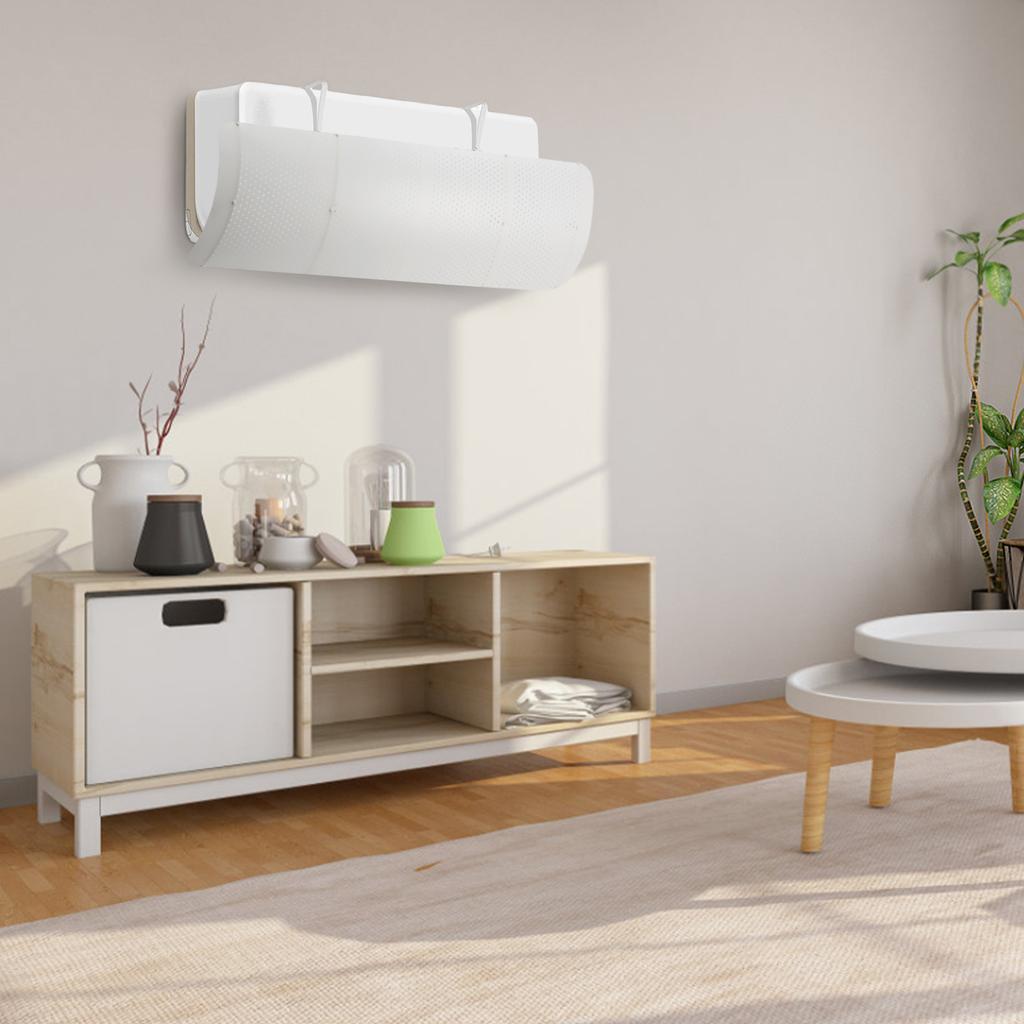 Air Conditioner Wind Deflector 90x27cm Adjustable Air Conditioning Windshield Anti-Direct Blowing Retractable Outlet Baffle