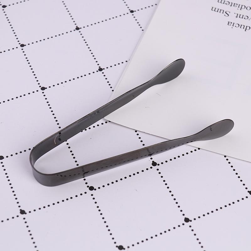 11Cm Tong Edelstahl Clip Brot Essen Eis Klemme Eis Zange Bar Küche Werkzeug