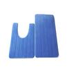 U-shaped Toilet Mat Set: Absorbent & Washable Bath Rug Pair