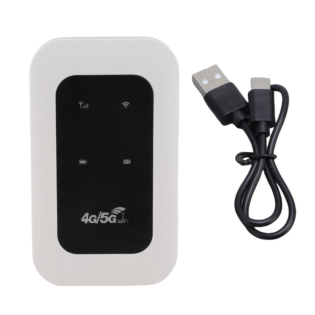 Portable 4G WiFi Hotspot 300Mbps Plug and Play Support 10 Devices Travel Mobile Hotspot with SIM Card Slot for