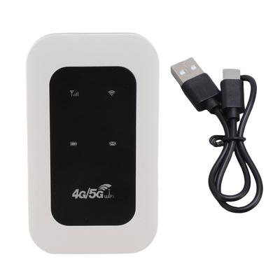 Tragbarer 4G WiFi-Hotspot 300 Mbit/s Plug-and-Play unterstützt 10 Geräte Reise-Mobilfunk-Hotspot mit SIM-Kartensteckplatz für