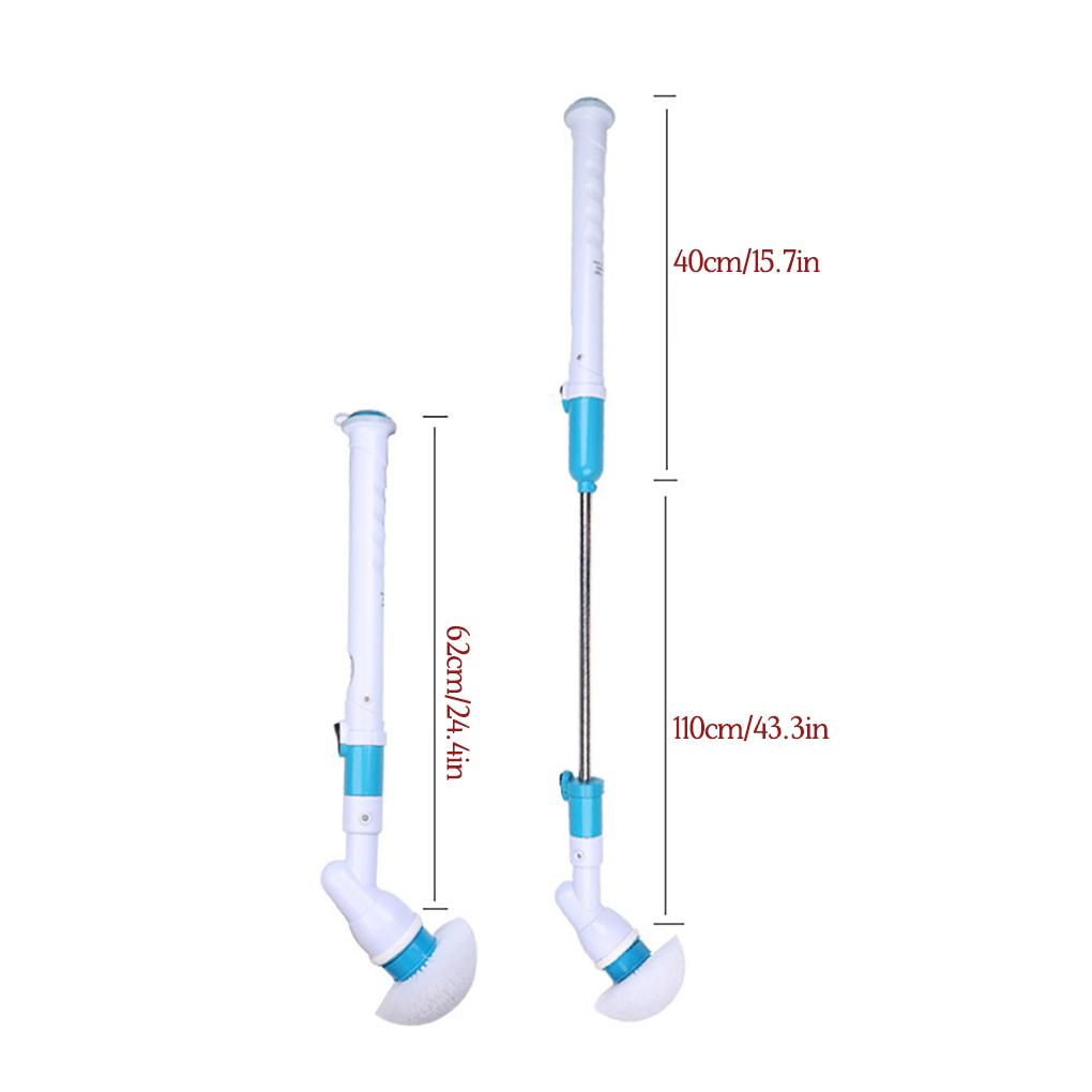 Electric Scrubber Wireless Retractable Washing Brush AutomaticRotating Scrubbing