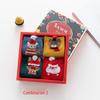 Festive Red Christmas Cartoon Socks Gift Box for Women - Mid-Calf, Cute & Versatile, Autumn/Winter.