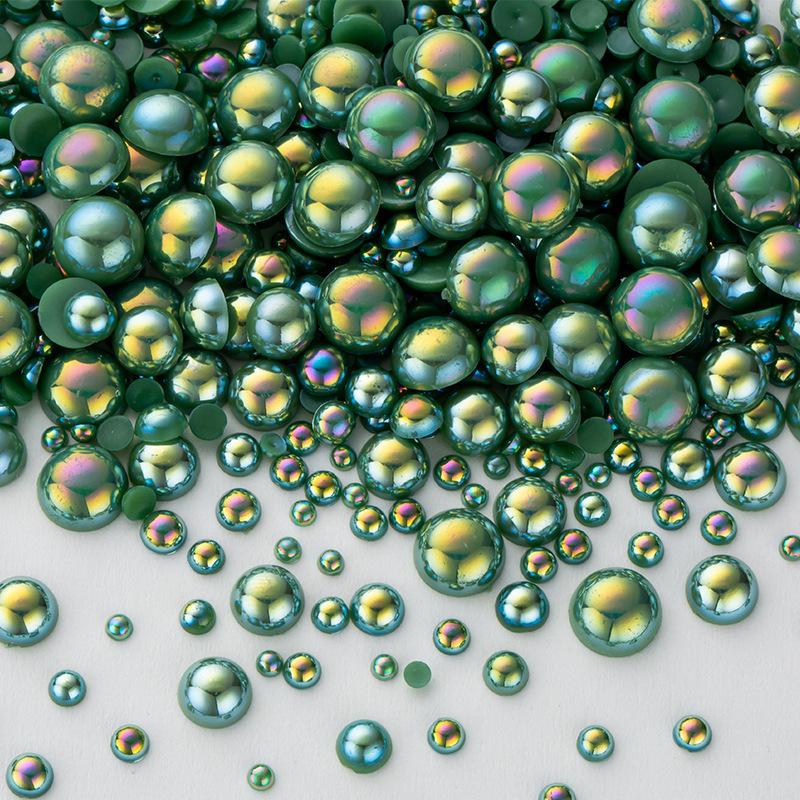 3-10Mm Perle Semi-Rotunde Mixte 5400 Buc Pungă Abs Evidențiere Perlă Plată Bricolaj Accesorii Îmbrăcăminte