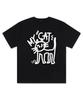 PAGESIISII My Cat Printed Short Sleeve T-Shirt Black