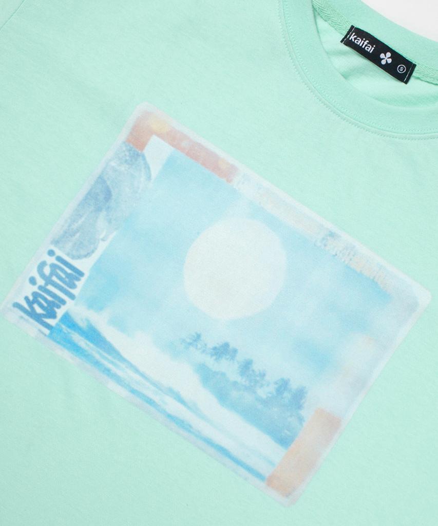 KAIFAI Fade Shore Short Sleeve T-Shirt (Mint) K26Qb238