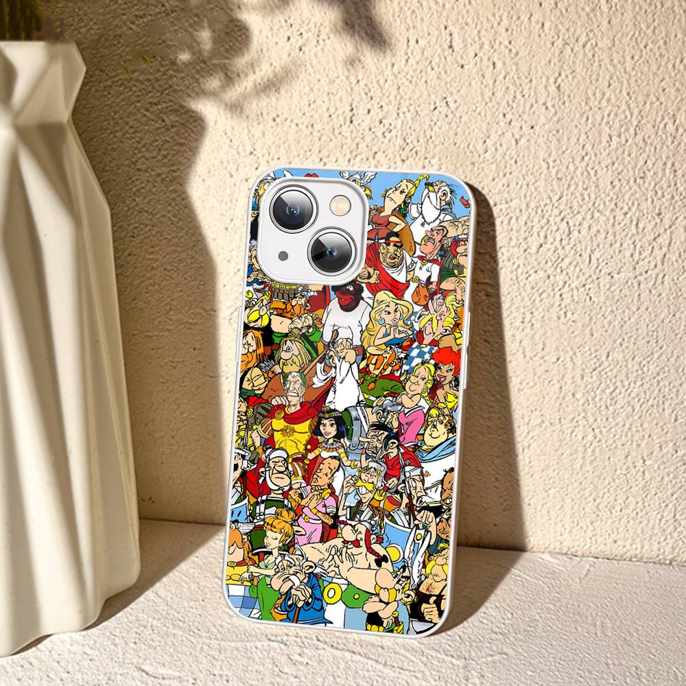 A-Asterix Et O-Obelix M-Manga Tempered Glass For Iphone 14 13 12 11 Pro Mini XS MAX 14Plus X XS XR Cover