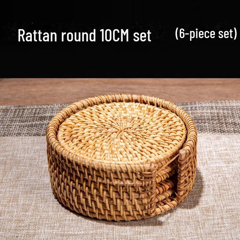 Handmade Vietnamese Rattan Tea Coasters and Placemats for Tea Ceremony