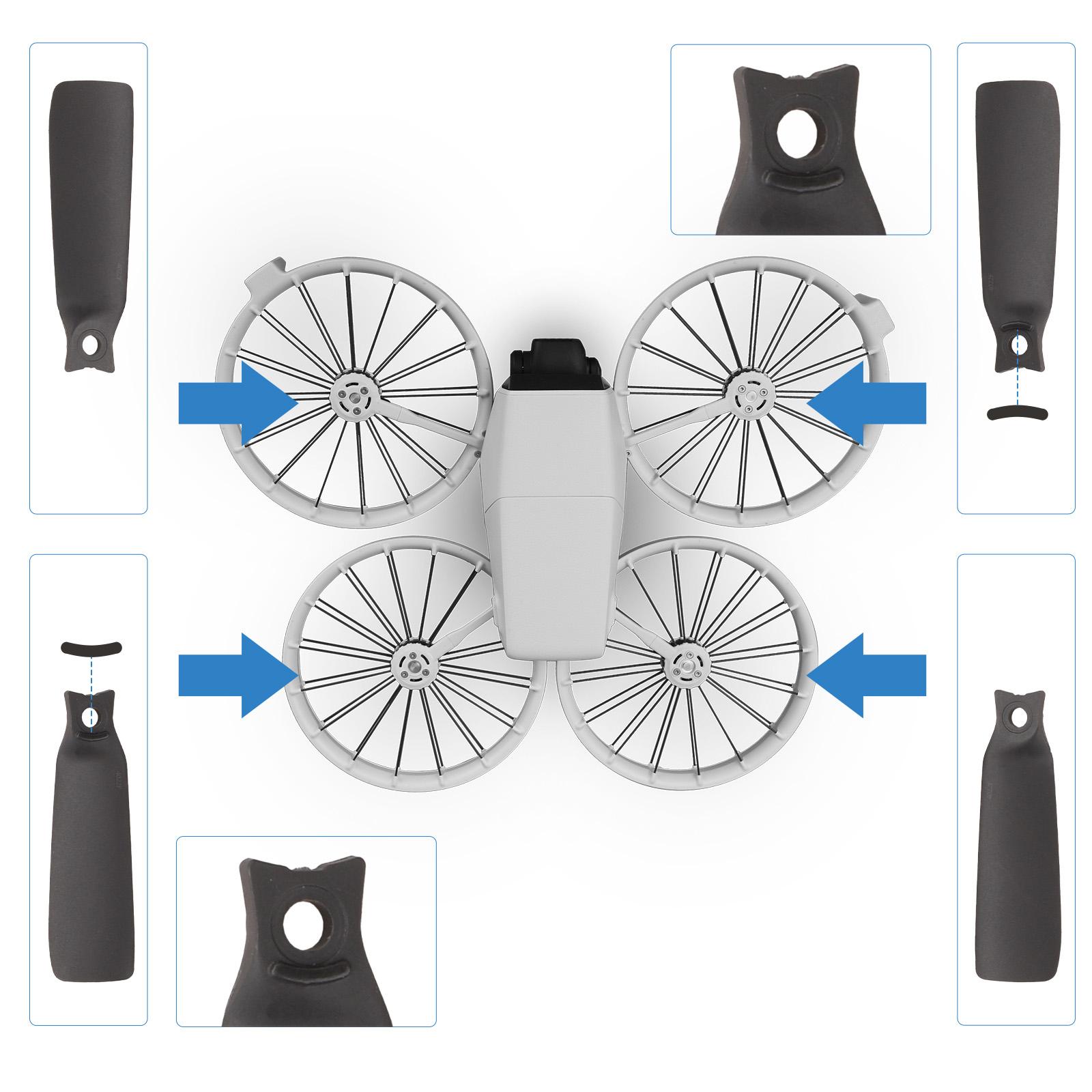 

Sturdy Lightweight Propellers for Flip Drones Quick-Release Propellers Engineered to Withstands Impacts and Fatigue чорний