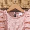 Kids Princess Dress Girls O Neck Wing Sleeve Bowknot Floral Print Embroidery Summer Sweet Birthday Party Clothing