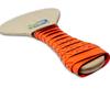 Frescobol Set: 2 Bello Wood Paddles, 2 Premium Orange Padded Grips, 2 Official Orange Balls, and a Beach Tote Bag