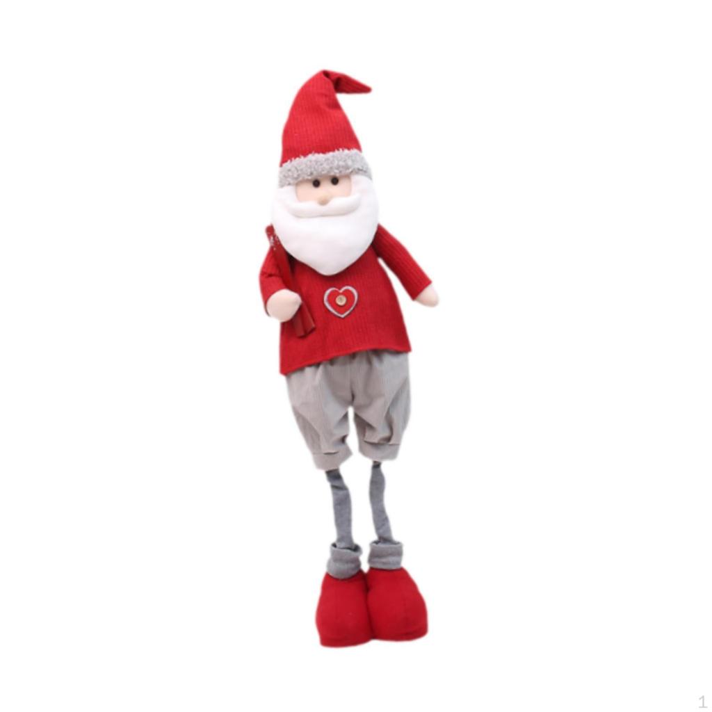 Christmas Figure with Movable Legs, Festive Ornament for Home Decor
