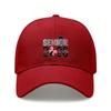Senior 2026 Baseball Hat - Vintage Washed Look Print Adjustable Sun Cap For Unisex Adults, Lightweight Breathable Polyester Outdoor Sports Hat -