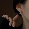 Women's Back Hanging Earrings Niche Design Imitation Pearl Light Luxury High-end New Trendy Earrings