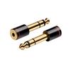 3 Pole 6.35mm to 3.5mm Jack Adapter Headphone Amplifier Audio Adapter Microphone Connector