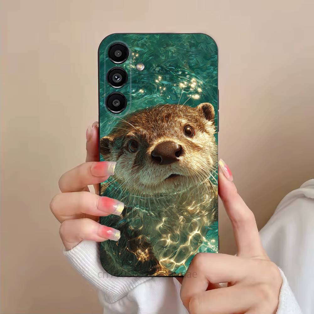

Sea Otters Animals Cute Phone Case For Samsung Galaxy S21 22 23 24 S25 Ultra PlusS20 FE S10 Plus Cover Funda SamsungS225G