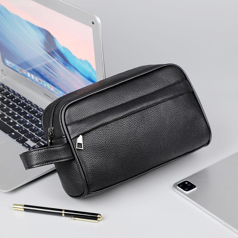 Men's Clutch Bag Handbag PU Leather Clutch Bags Money Bag Purse For Men Wasit Strap Man Pouch Card Holder Wallets