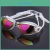 Gafas de Natación Premium Impermeables Y Antivaho Recubrimiento de Colores Espejo Pequeño Set de Competición Para Visión Cristalina