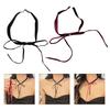 Stylish Long Bowknot Choker Black/Wine Necklace Lady's Trendy Velvety Clavicular Chain Chic Choker Neck Jewelry