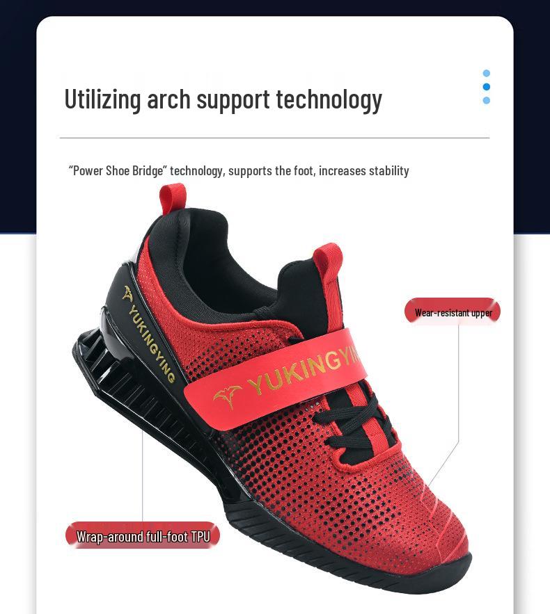 2025 Men's Feather Light Weightlifting Shoes: 5th Gen, Breathable, Comprehensive Squat Training Footwear