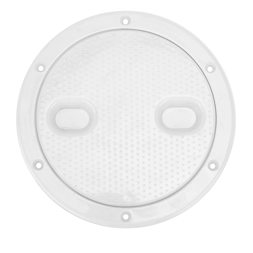 Boat Round Inspection Hatch, 6" Deck Plate Inspection Hatch Cover Round White Non Slip Anti Aging Marine Yacht Parts