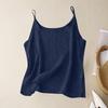 Women's Summer Vintage Cotton Linen Small Camisole Bottom Vest Loose Inner Tops
