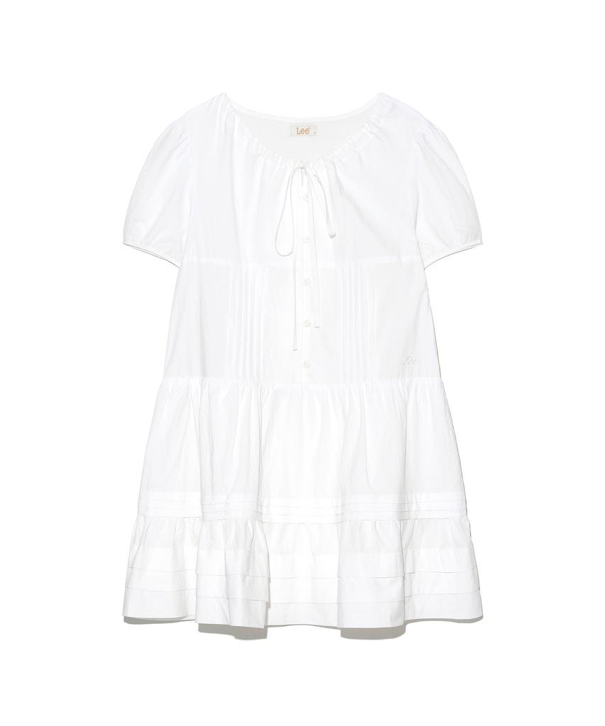 LEE Women Frill Mini Dress White