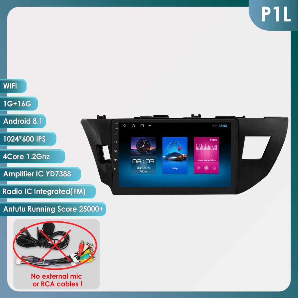 

OSSURET Carplay 4G-LTE 2Din для Toyota Corolla 2014 2015 2016 Android Автомагнитола Радио Мультимедийный Видеоплеер Навигация GPS Интеллектуальное Головное Устройство