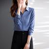 Women's Non-Iron Satin Long-Sleeve Professional Shirt