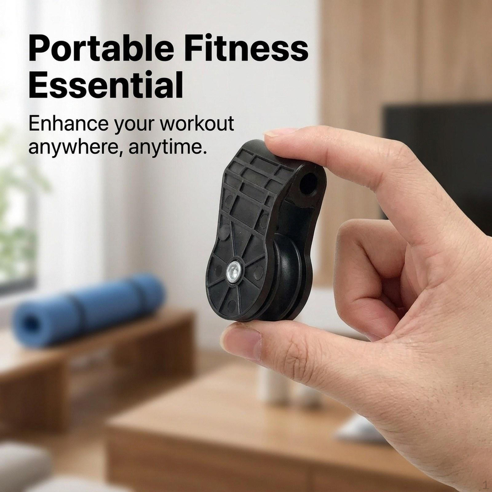 Pulley Wheel Fitness System Heavy Duty Sturdy Silent Portable Home Gym