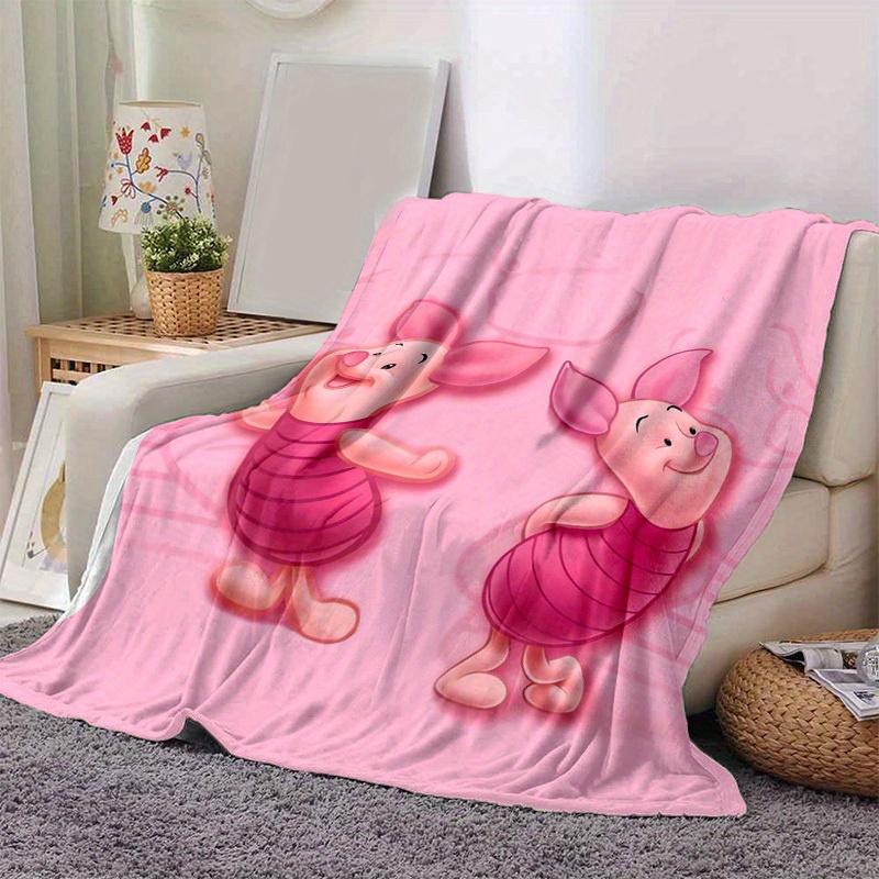 

1pc Piglet Blanket Cute Piggy Throw for Room Decor, Soft Coverlet for Bed, Couch, Car, Travel, Camping, Office Nap 80cmx120cm