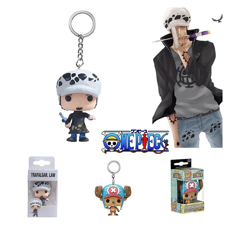 Pop Best-selling One Piece Luffy Anime Pvc Keychain Toy Gift Wholesale