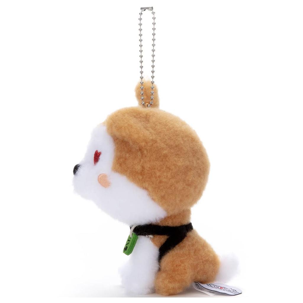 SHIBUYA HACHI Plush Ball Chain Mascot Hachi (Heart) Height: Approx. 15cm