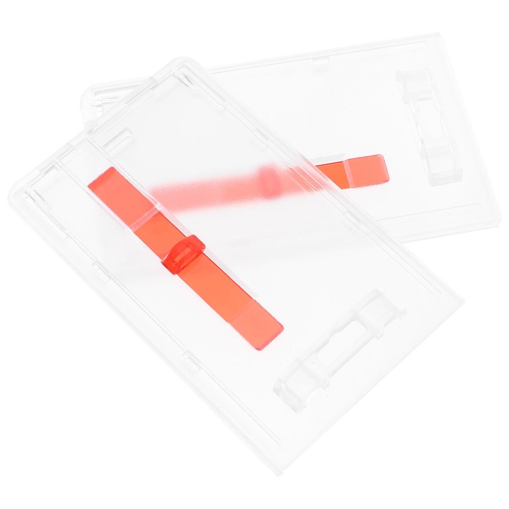 

Clear ID Card Holders Plastic Work ID Set Home Bus card sleeve Office