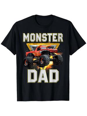 Monster Truck Táta Monster Truck Je Moje Věc Milovníci Nákladních Aut Pánské Letní Ležérní Sportovní Tričko 100% Bavlna Svalnatý Kamion Dárek