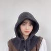 Adult Winter Beanies Hood Knit Balaclava Handmade Neck Protect Hat Casual Wear