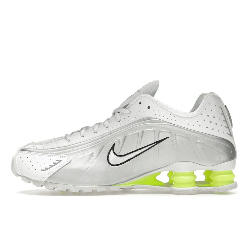 Nike  Shox R4 White Metallic Silver Women Sneakers Volt AR3565-102