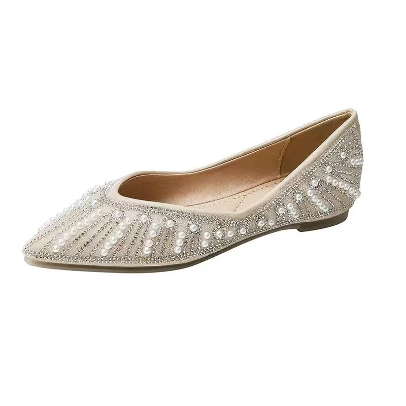 Luxury Wedding Shoes for Bridal Crystal Elegant Pointed Toe Thin High Heel Sexy Women's Party Shoe Designer Shoes for Women Pump