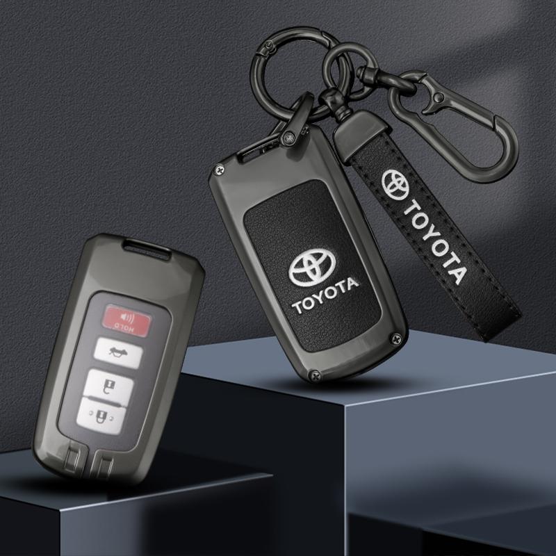 Car Key Case Full Cover Styling Accessories For Toyota RAV4 Highlander Avalon Sequoia Tundra Tacoma 4Runner Land Cruise Prius