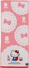 Marushin Sanrio Hello Kitty Seventies Check Face Antibacterial and Odor Perfect Gift for 3725011400 Towel, 100% Cotton, Resistant, Birthdays,