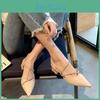 Plus And Summer Footwear Spring Size Sandals With Thick Heels And Pointed Shoes