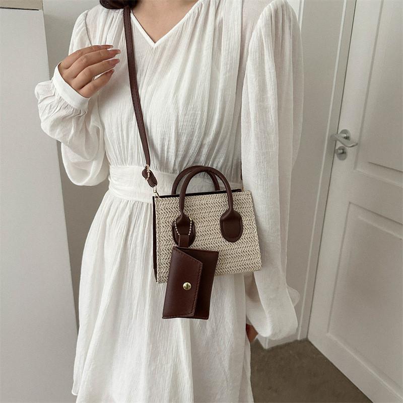 Chic Urban Style Small Pu Crossbody Bag For Women Trendy 2023 Woven Design