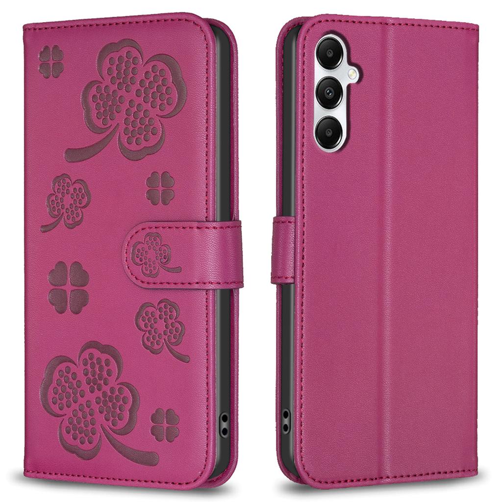 For Samsung Galaxy A16 5G/A16 4G Case Clover Pattern Wallet Stand View Leather Phone Cover