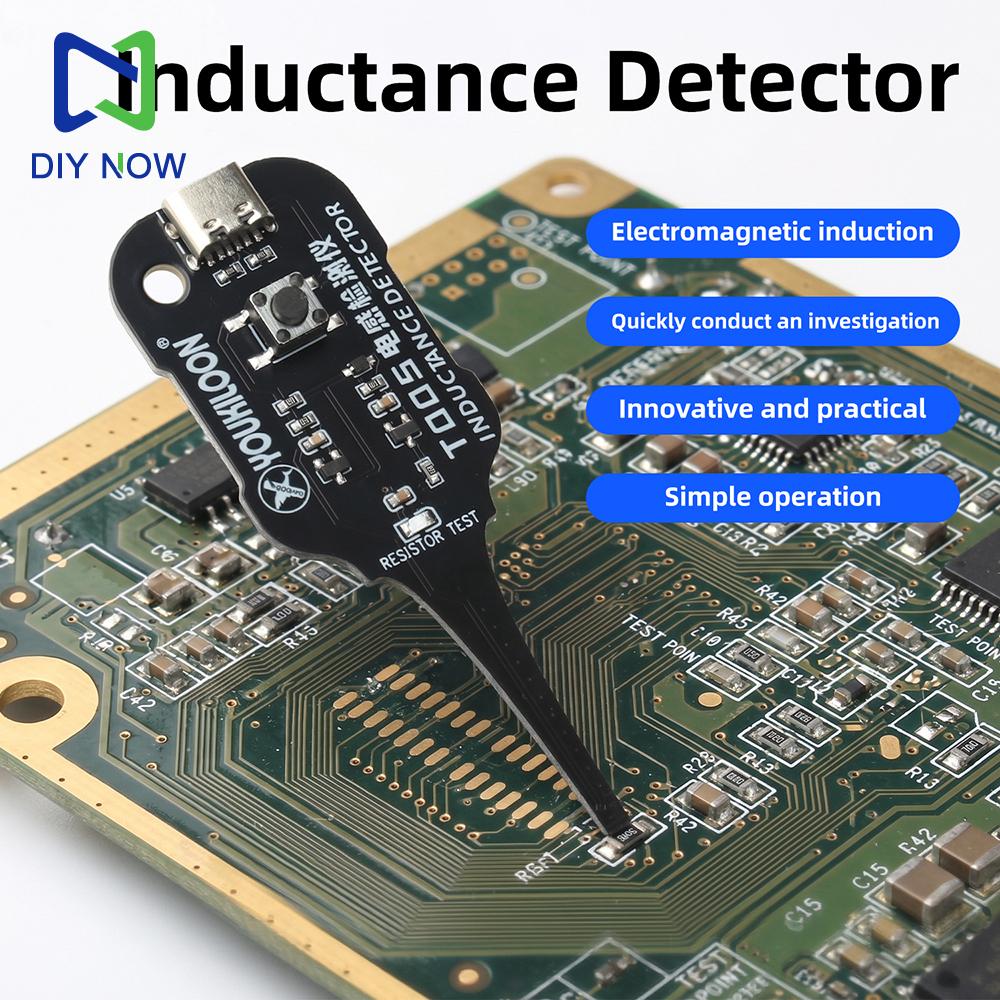 T005 DC 5V Inductance Tester Motherboard Coil Tester Inductor Detector Tool Repair Electromagnetic Induction Quick Fault Check