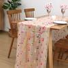 Colorful Flower Lace Tulle Runner Embroidery Daisy Table Decor Cloth Birthday Party