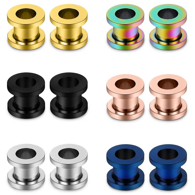 Minimalistischer Ohrdehner Schmuck aus Edelstahl