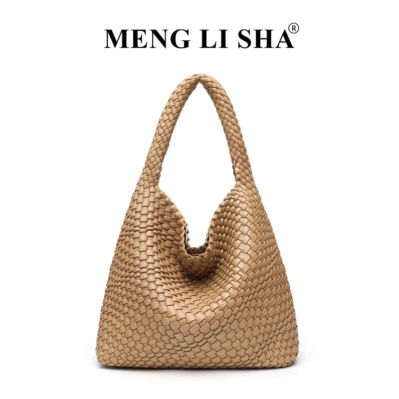 Trendy Lazy Style Large Capacity Hand-woven Bag Women's Fashion Hand-tote Shoulder Armpit Mother-in-law Tote Bag