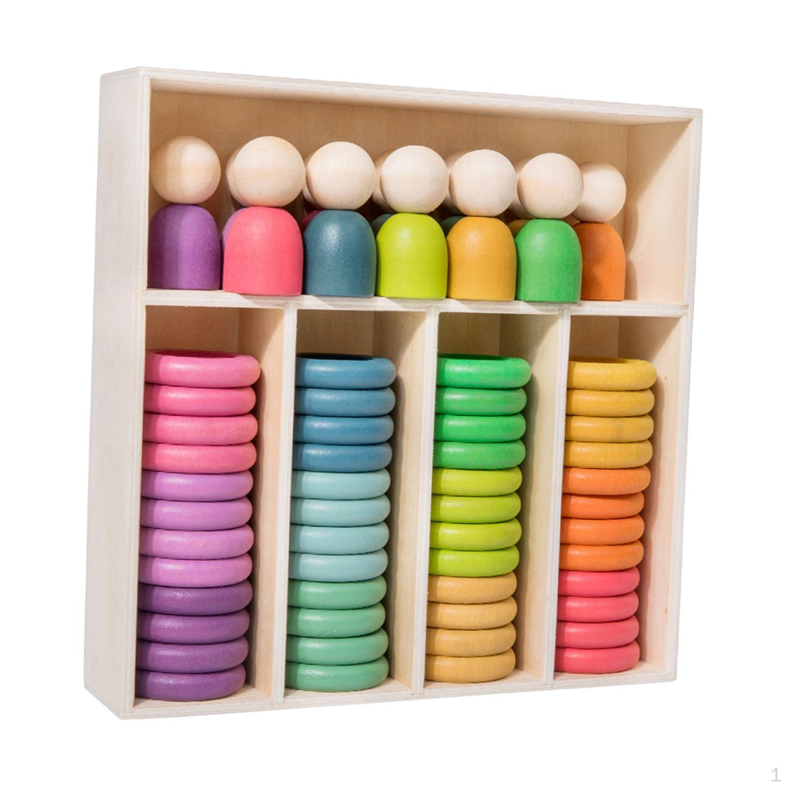 

Color Sorting Game. Stacking And Building Toys. Sorting, Counting, Merging Blocks. Puzzle Rainbow Dolls