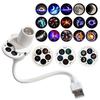 USB Powered Galaxy LED Projector 360 Degree Rotating Atmosphere Lamp Night Light  Home Decor