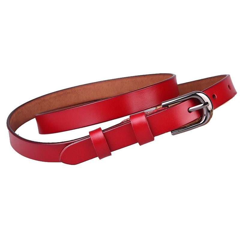Elegant Genuine Leather Waist Belt With Alloy Buckle For Office And Casual Outfits
